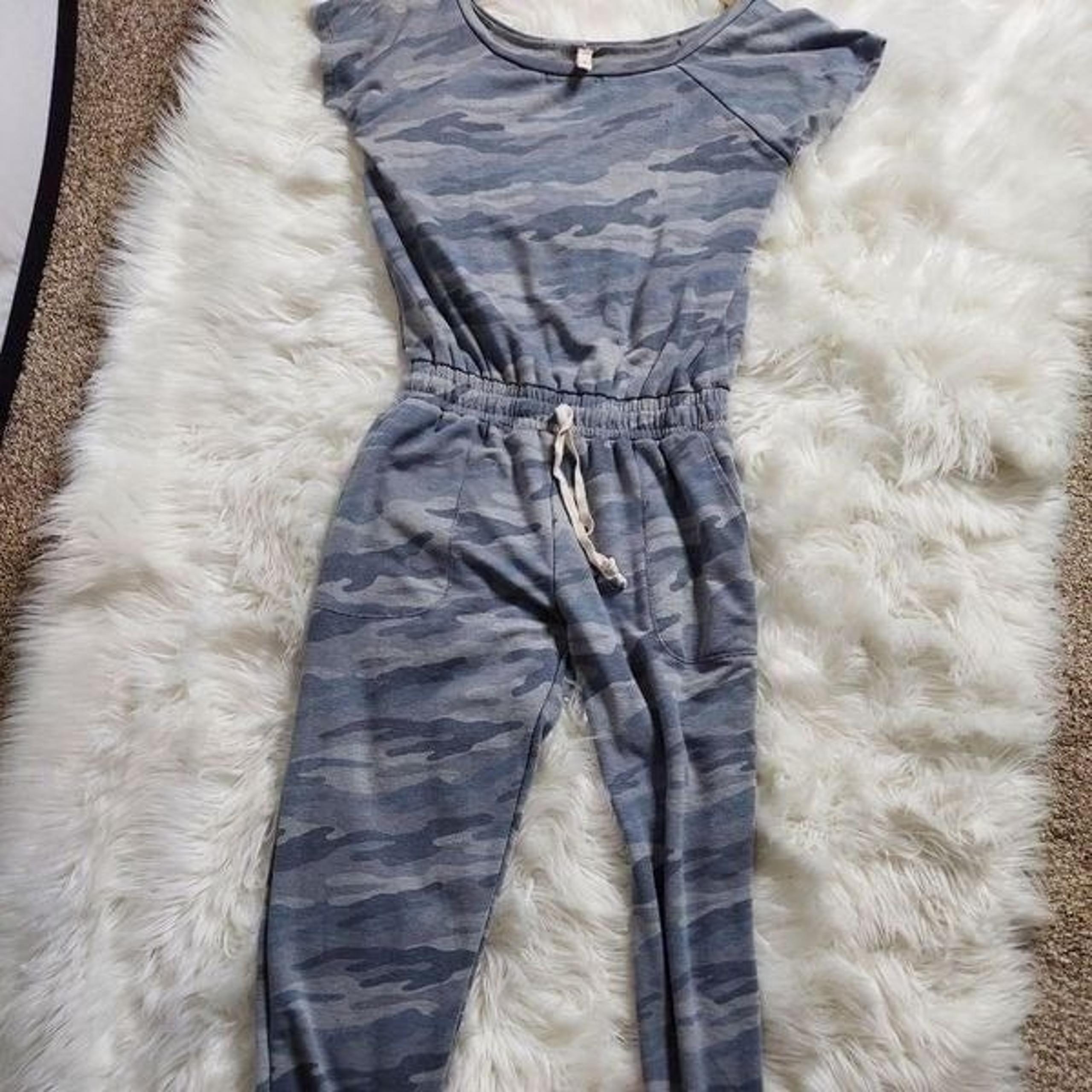 Elan blue/gray camo Jumpsuit
