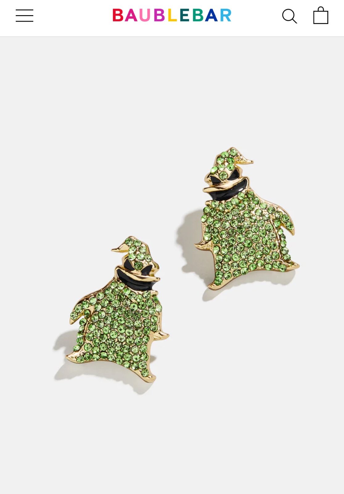 Disney baublebar Nightmare Before Christmas Oogie Boogie Earrings