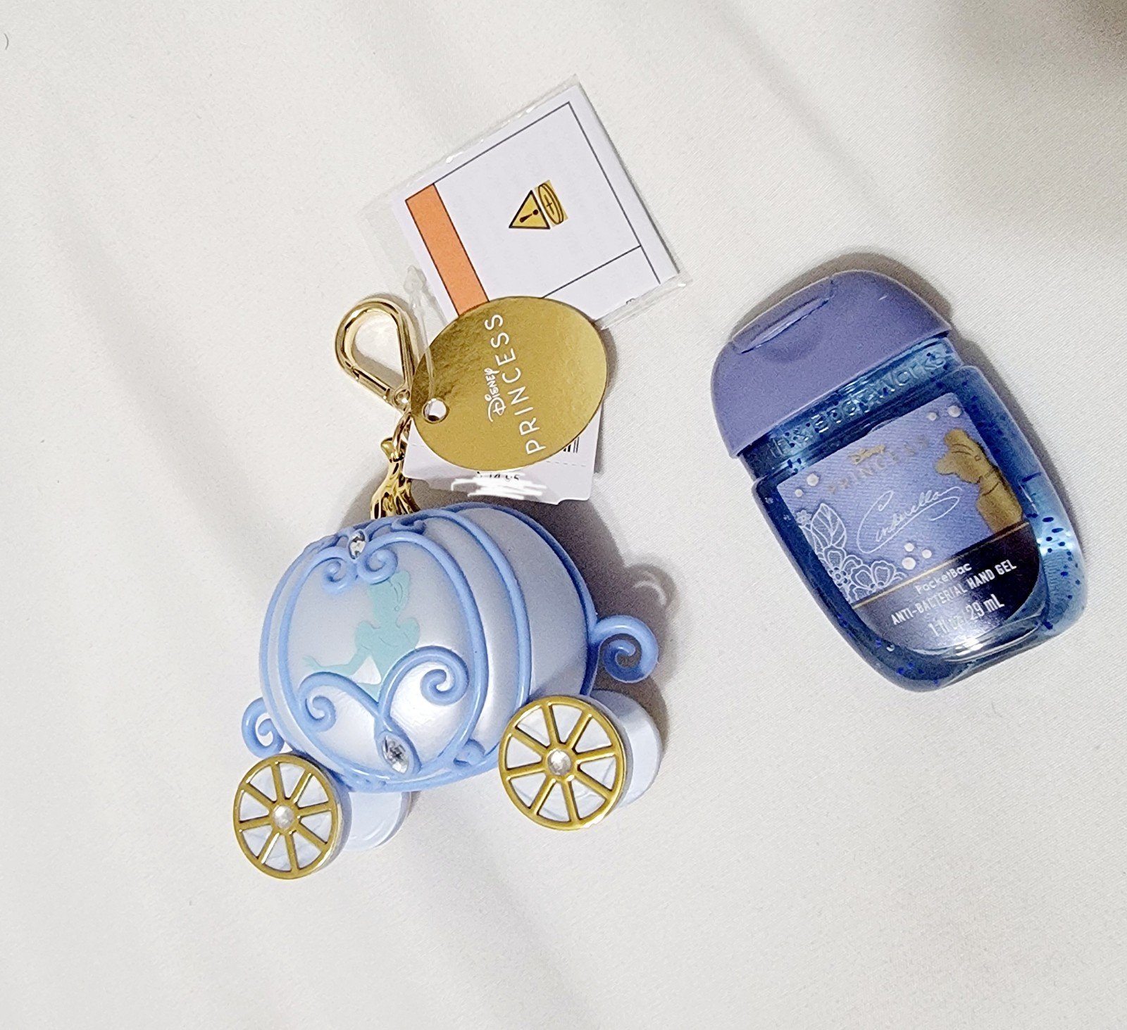 Bath and body works Cinderella pocket bac holder and sanitizer bundle