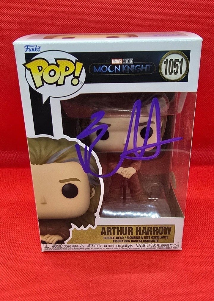 Ethan Hawke Signed Funko Pop Moon Knight Arthur Hafrrow #1051 ACOA