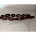 Vtg Demott Aten Women Teen S Western Concho Belt Silver Buckle Star Leather
