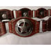 Vtg Demott Aten Women Teen S Western Concho Belt Silver Buckle Star Leather