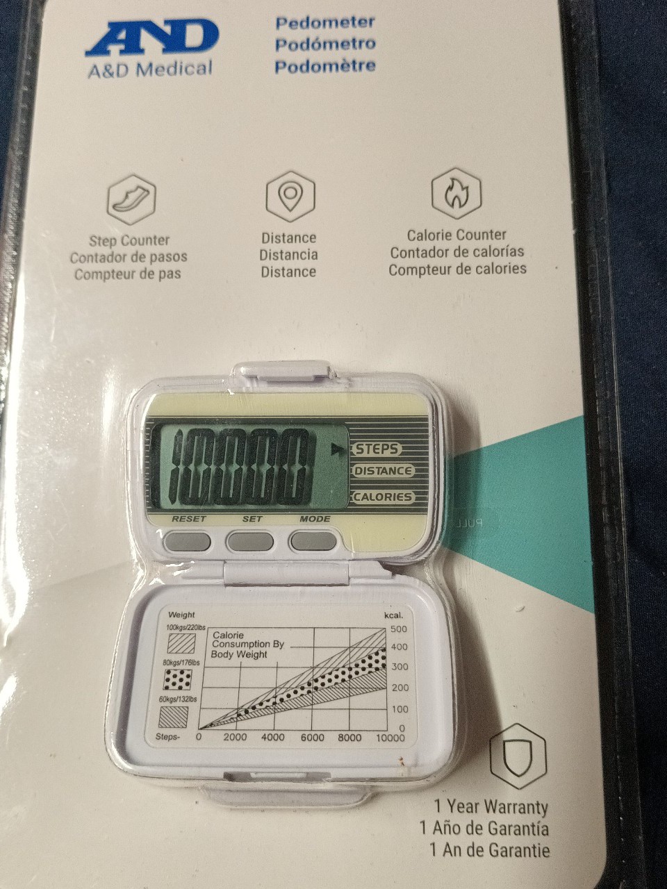 NIB A&D MEDICAL PEDOMETER IV5910 NIB A&D MEDICAL PEDOMETER IV5910