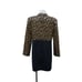 Vintage 1990 Dress Coat Top Coat Metallic Threads Gold Navy Lined Wool Handmade