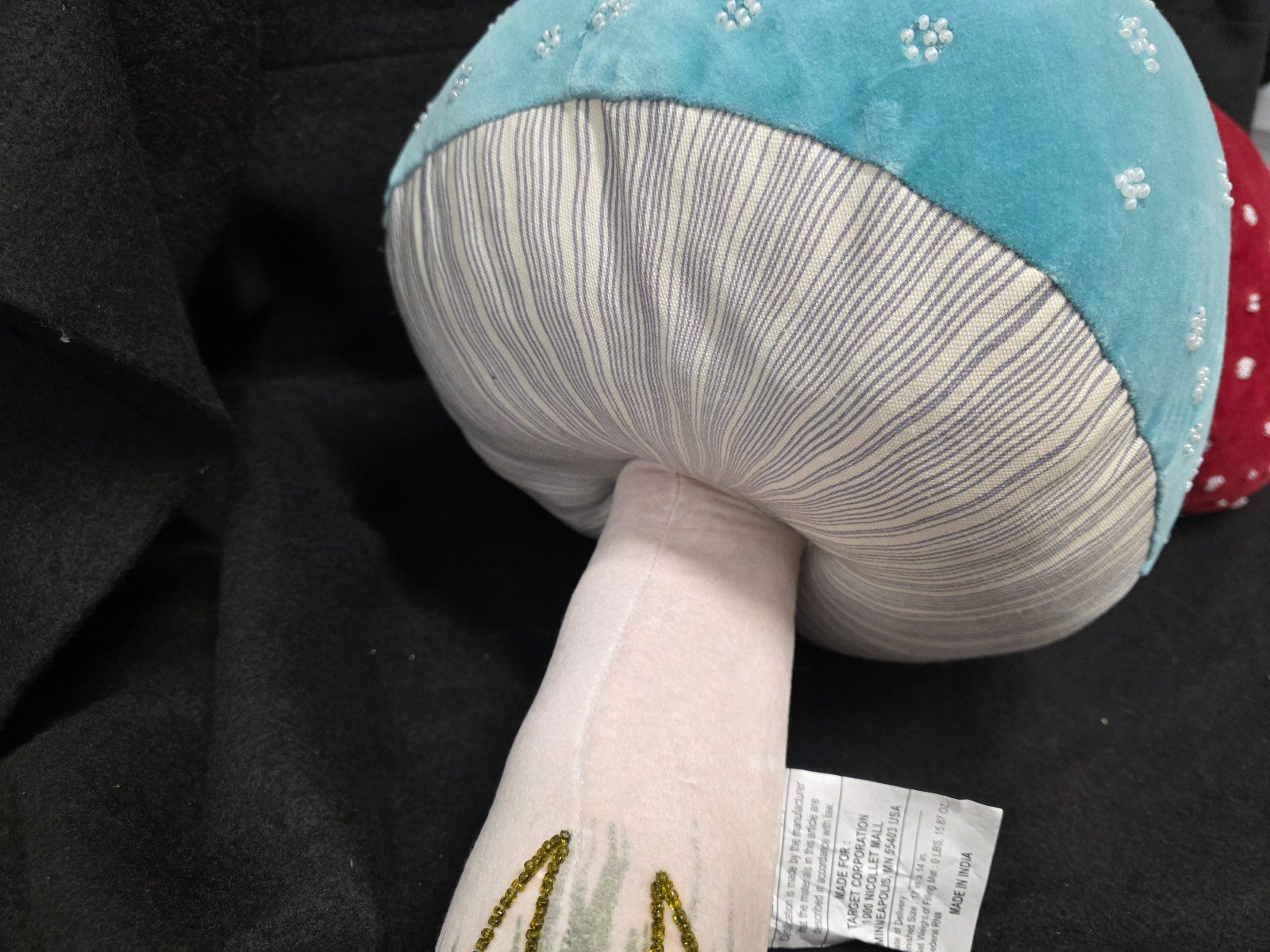 John Derian X Target Blue Mushroom Thanksgiving Pillow