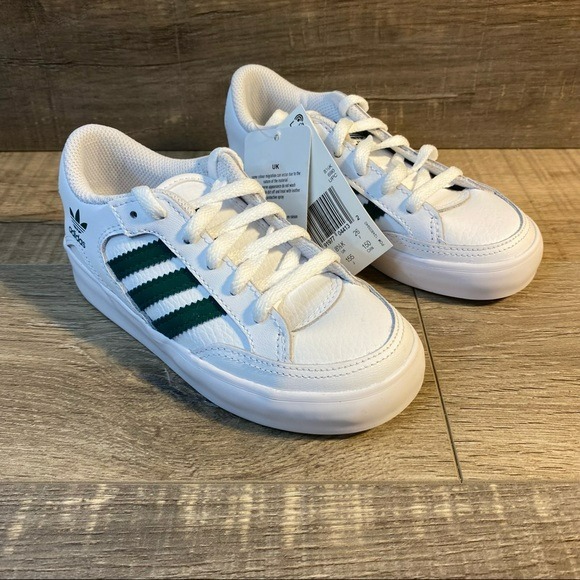 Adidas Hardcourt Low Infants ‘White Pine Green’ Toddler Size 7K