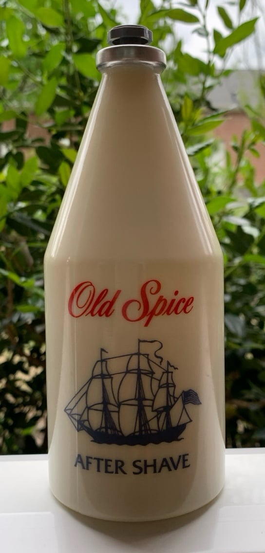Vintage Old Spice After Shave Shulton Inc. Glass Bottle 8.5 FL OZ