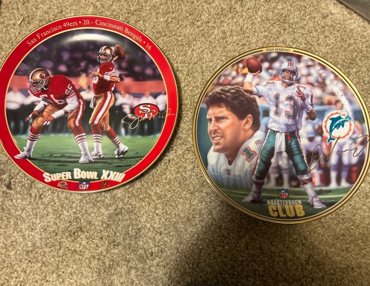 Bradford Exchange Joe Montana King of Combacks Plate