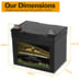 Lawn & Garden AGM Battery 12V 300CCA BCI Group U1 SLA Starting Battery for Mower