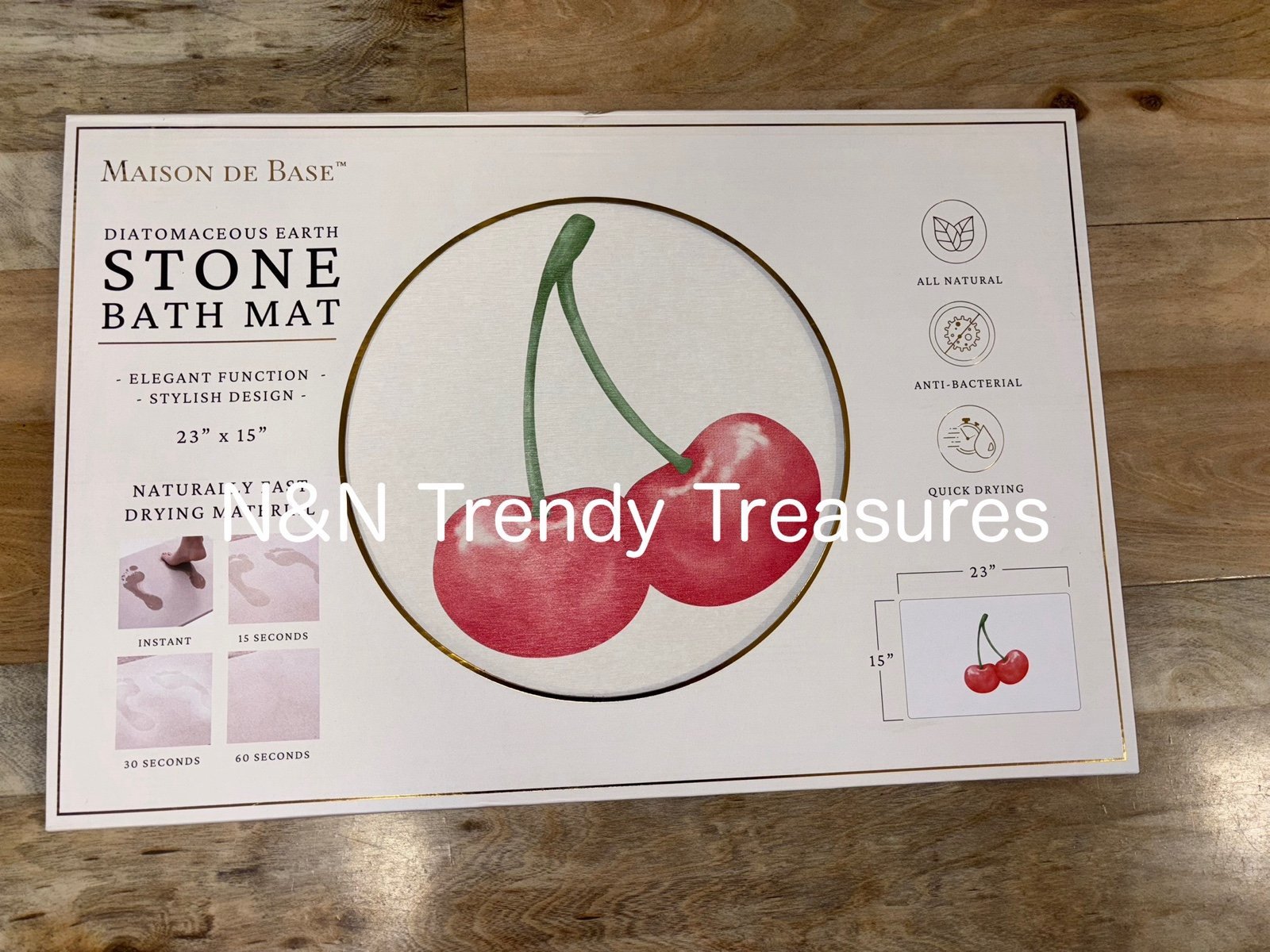 Cherry Stone Bath Mat