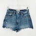 Abercrombie & Fitch ultra high rise mom short distressed frayed hem festival