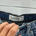 Abercrombie & Fitch ultra high rise mom short distressed frayed hem festival