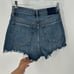 Abercrombie & Fitch ultra high rise mom short distressed frayed hem festival