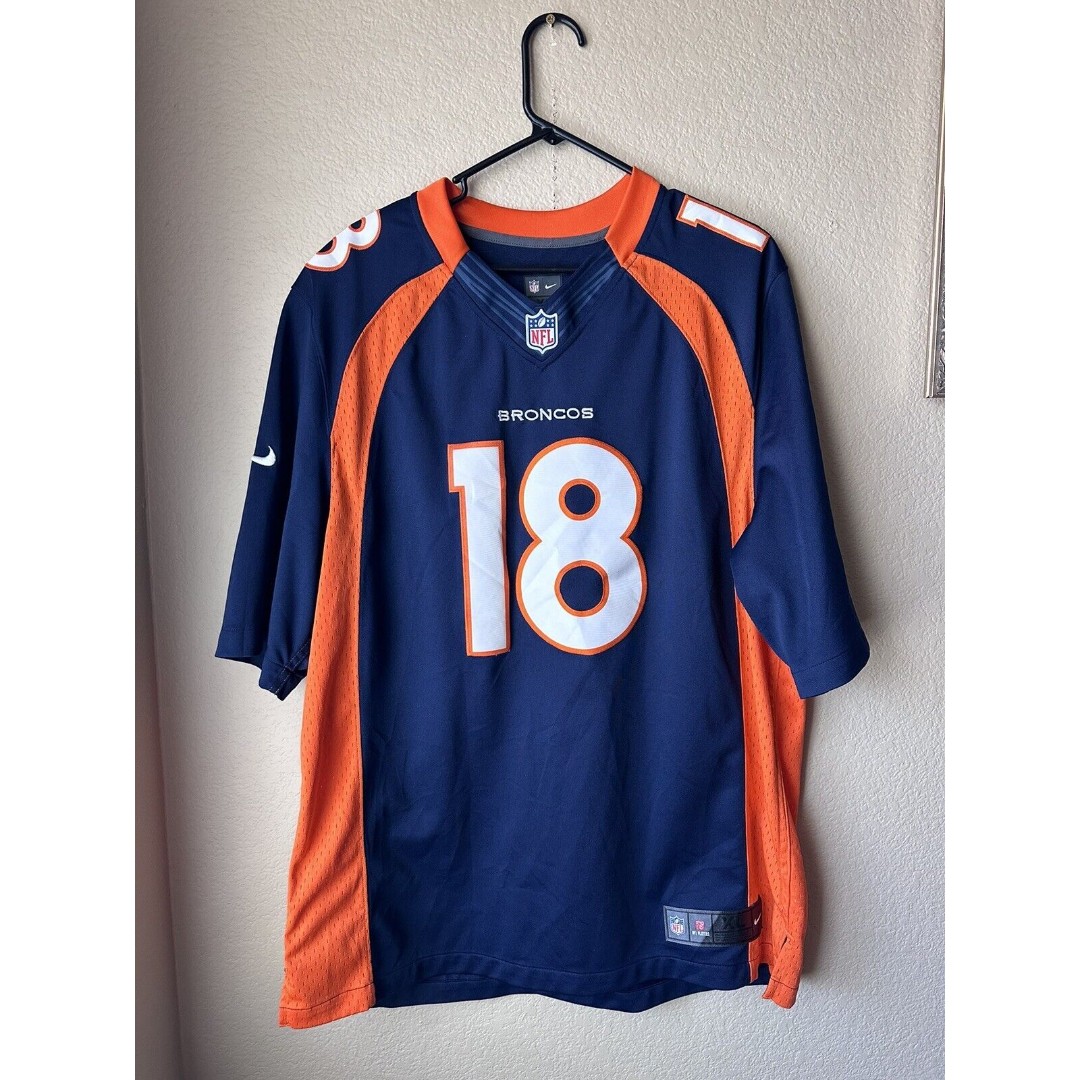 Nike Denver Broncos Payton Manning #18 Jersey Size XL NFL Players On Field GUC