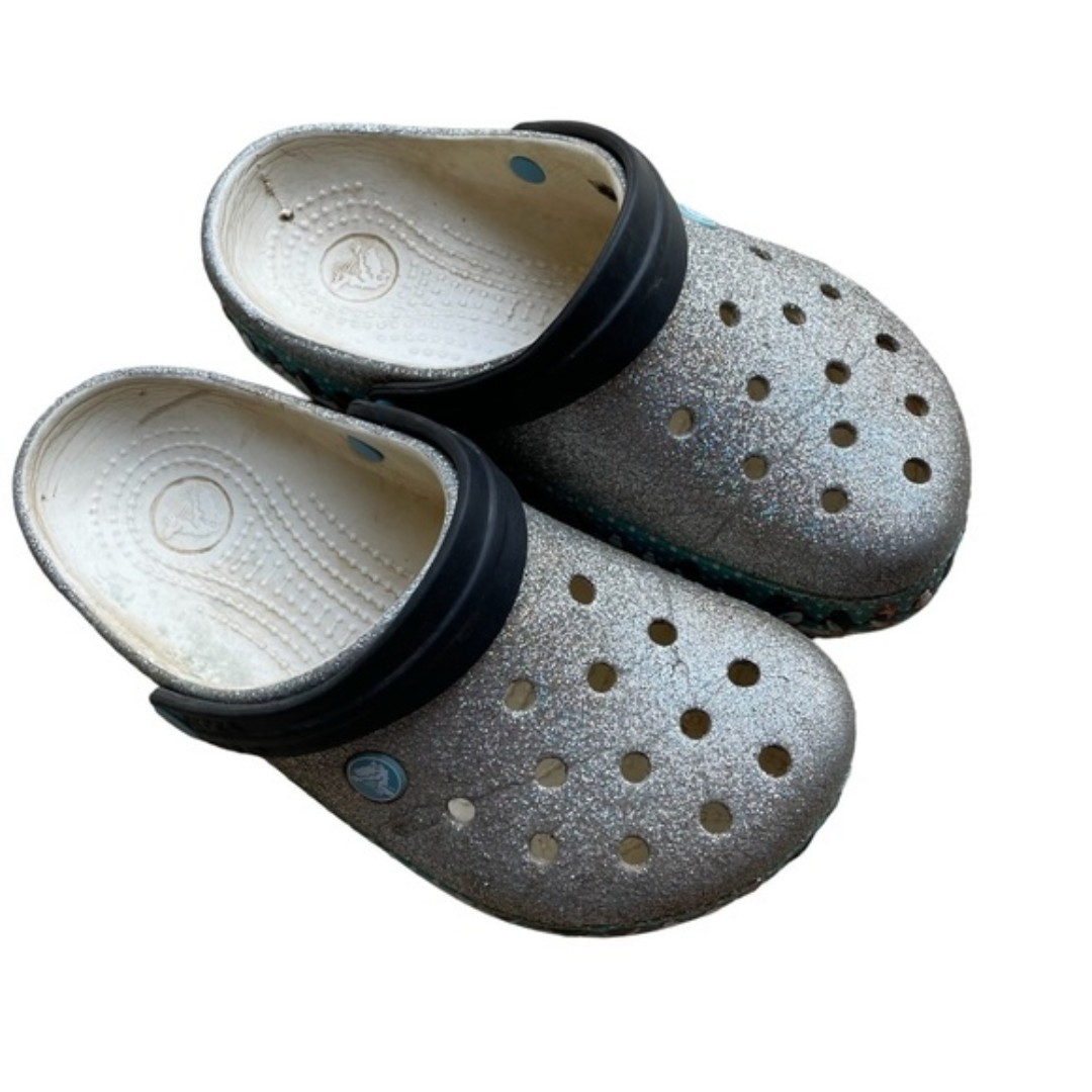 Crocs Unisex Limited Edition Glitter Penguin Clog Mule M4/W6
