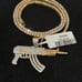 14K GOLD PLATED ICED OUT DIAMOND SIMULATED   CHAINS 20” BEST OF THE BEST JEWEL