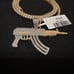 14K GOLD PLATED ICED OUT DIAMOND SIMULATED   CHAINS 20” BEST OF THE BEST JEWEL