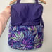 Vera Bradley Batik Leaves Cotton Crossbody Laptop Messenger Bag