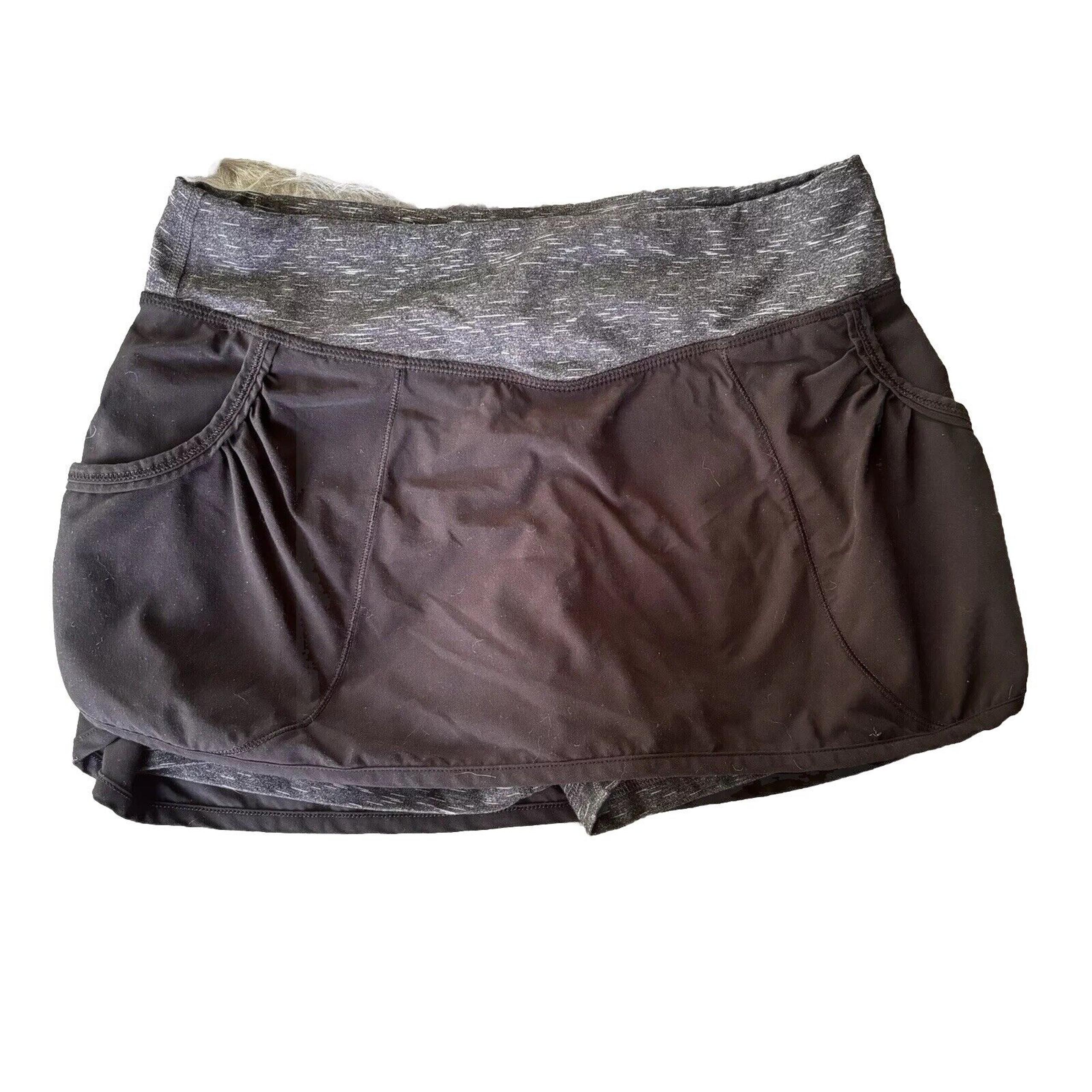 Lucy Skirt Sz XS Black Gray Lucy Tech Activewear Sporty Outdoors Summer Casual