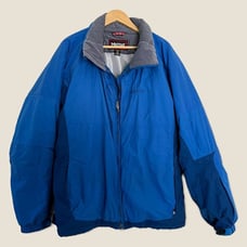 Marmot Jacket XL Blue Full Zip Parka Coat Nylon Long Sleeve Ski Snow Winter