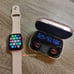 COMBO~Smart Watch Sports Tracker Bluetooth Call + Bluetooth 5.1 Earbuds Earphone
