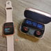 COMBO~Smart Watch Sports Tracker Bluetooth Call + Bluetooth 5.1 Earbuds Earphone