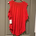 Free People Cold Shoulder Linen Top NWT