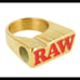 Gold RAW smoke tip ring!