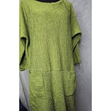 Soft Surroundings Womens Tunic Style Dress Pockets 3/4 Sleeve Size S/M