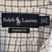 RALPH LAUREN Mens Blue Tattersall Classic Fit Button Down Cotton Shirt 15 1/2