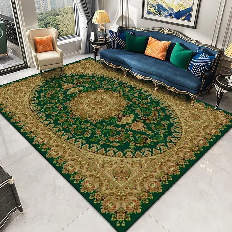 1PC Area Rug, Washable Throw Rug, Soft Non-slip Living Room Carpet, xbu