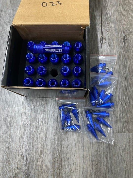 326 blue power lug nuts JDM 12x1.25 brand new