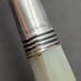 Antique Mother of Pearl Sterling Silver Ferrule Meat Serving Fork