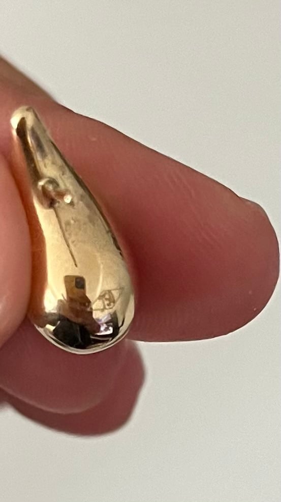 18k gold earrings