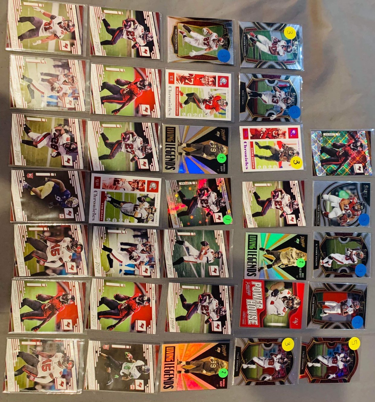 tampa bay buccaneers card lot
