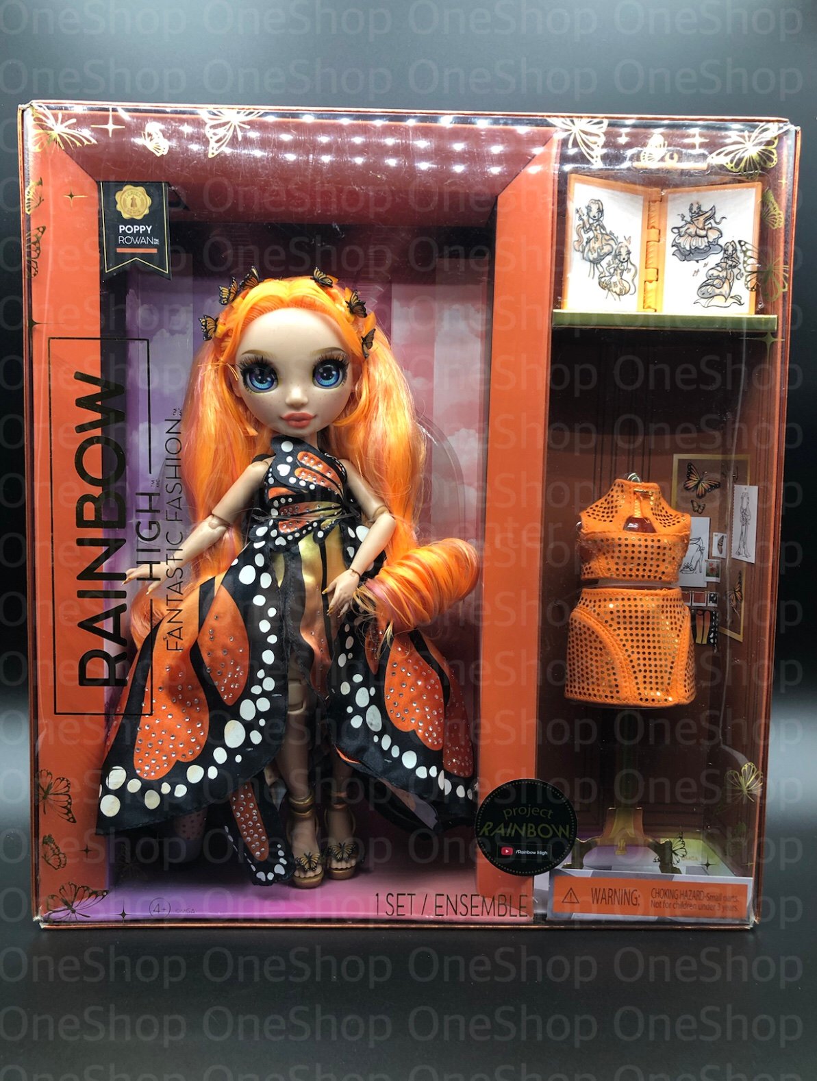 Rainbow High Fantastic Fashion Poppy Rowan Doll NEW