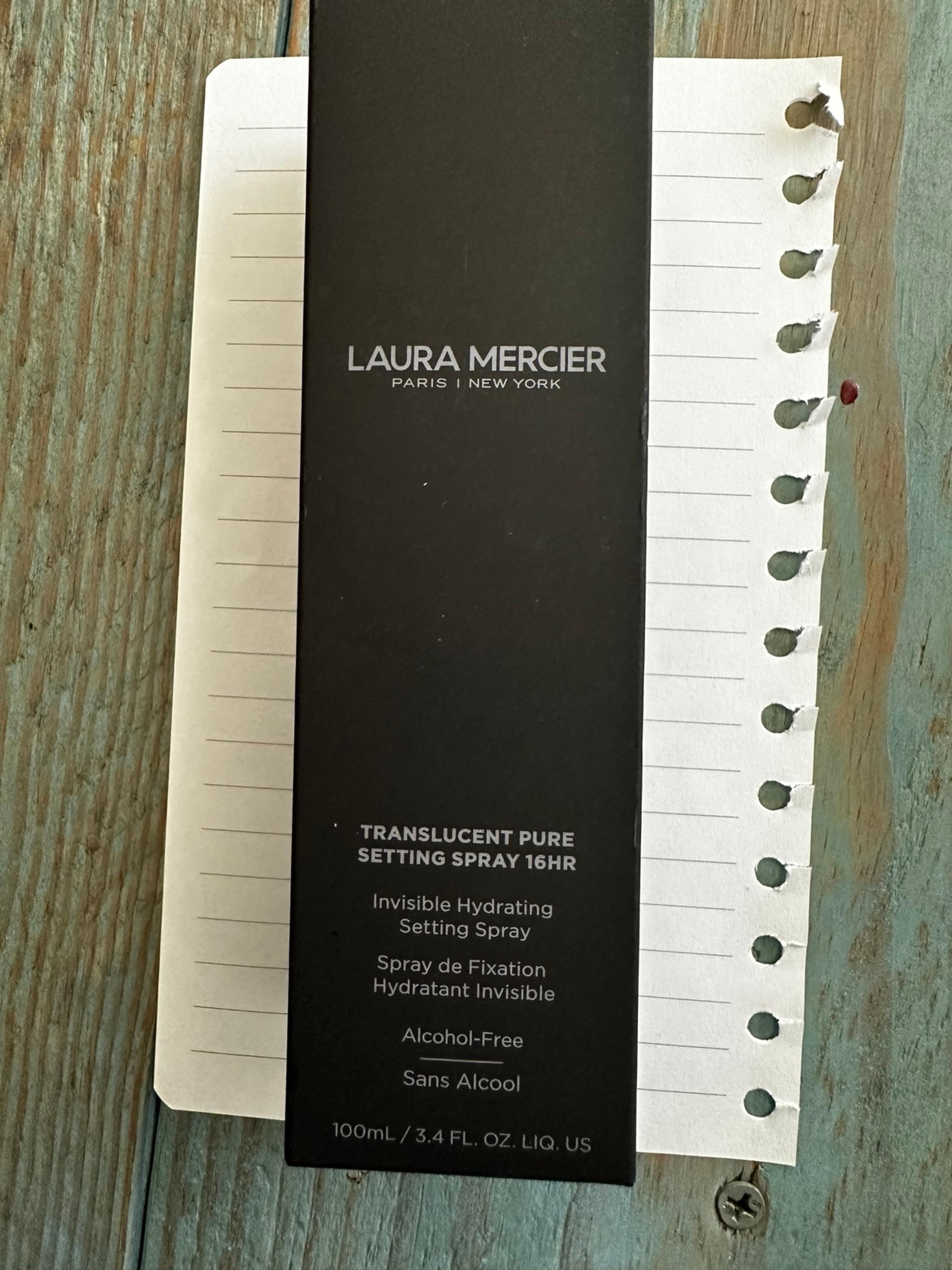Laura Mercier translucent pure 16 hour settings spray new