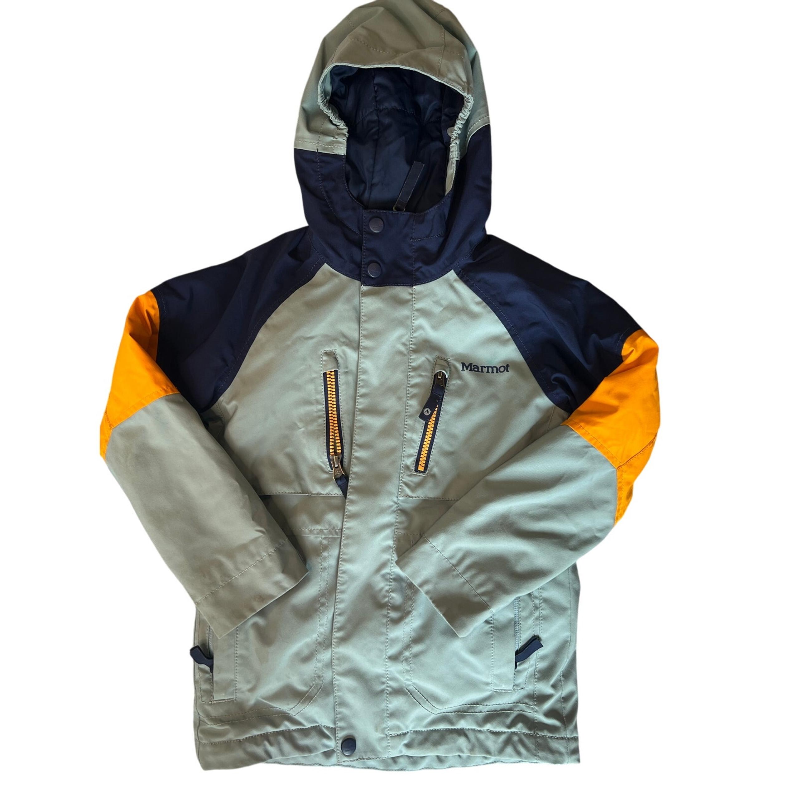Boys Marmot Winter Jacket, XS, Blue/Navy/Orange, Ski, Snowboard, Insulated
