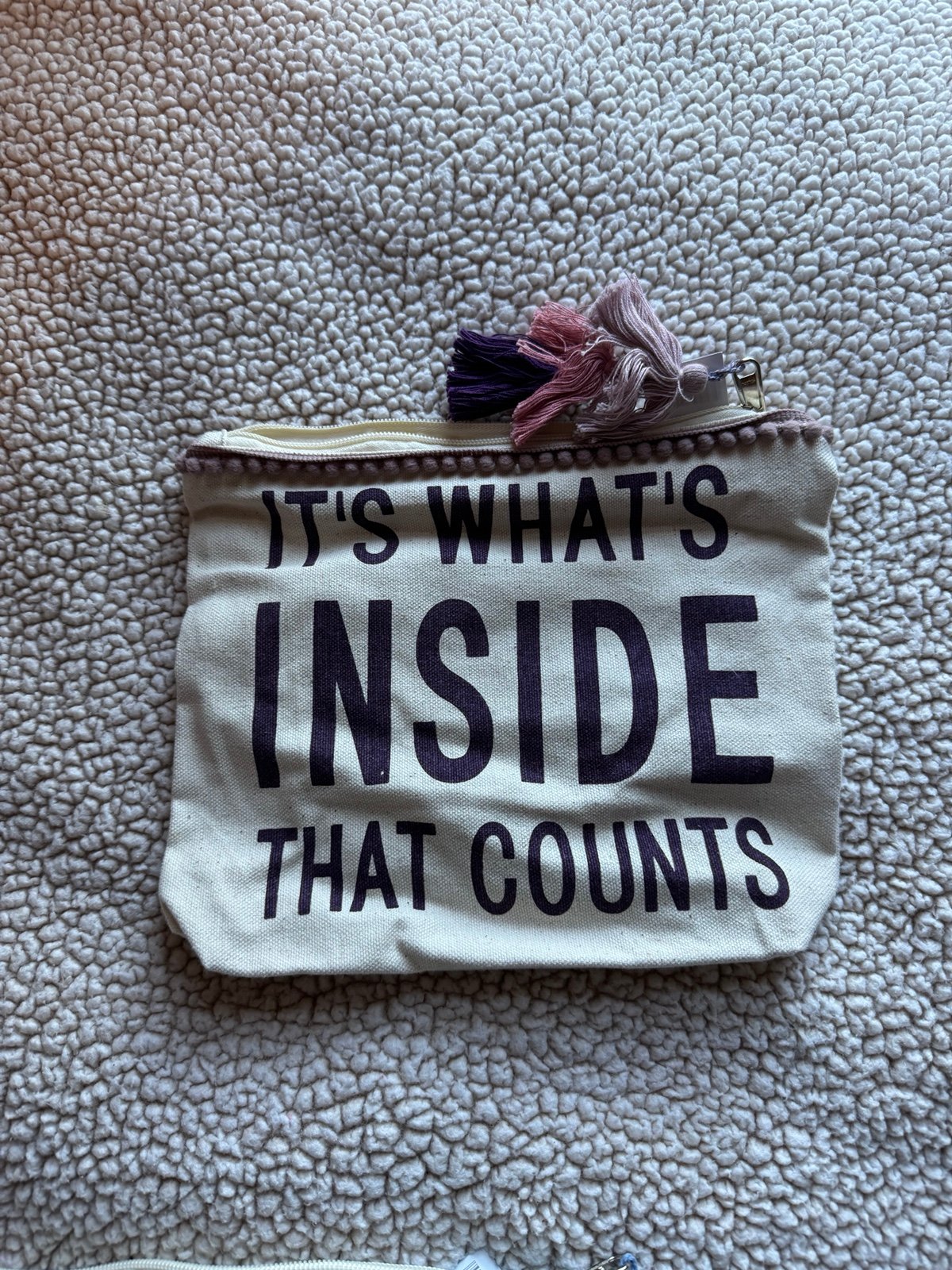 Zipper Pouch “It’s what’s inside that counts”
