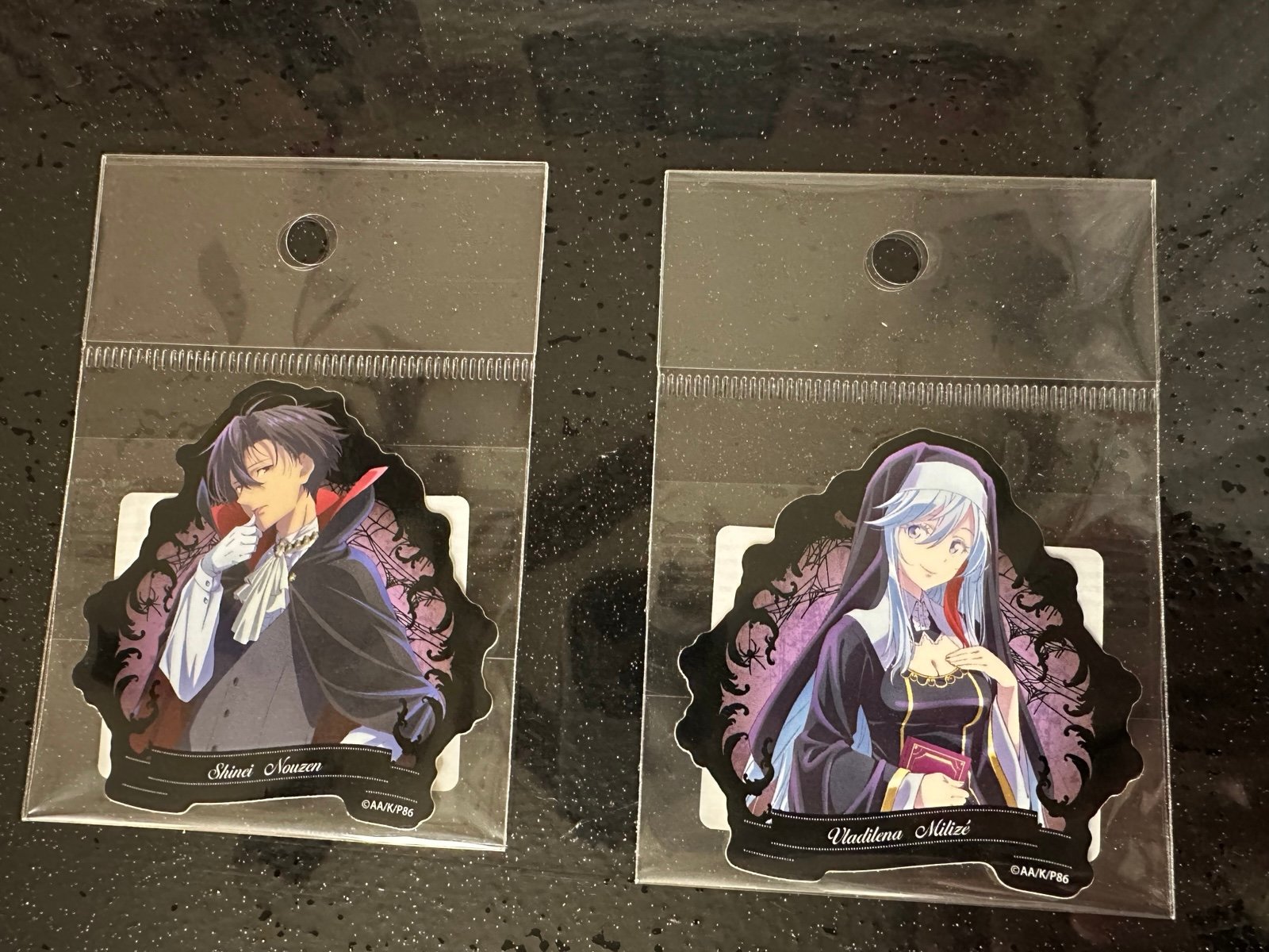 86 Eighty Six Anime Halloween Stickers Vampire Shin and Nun Lena Rare and New