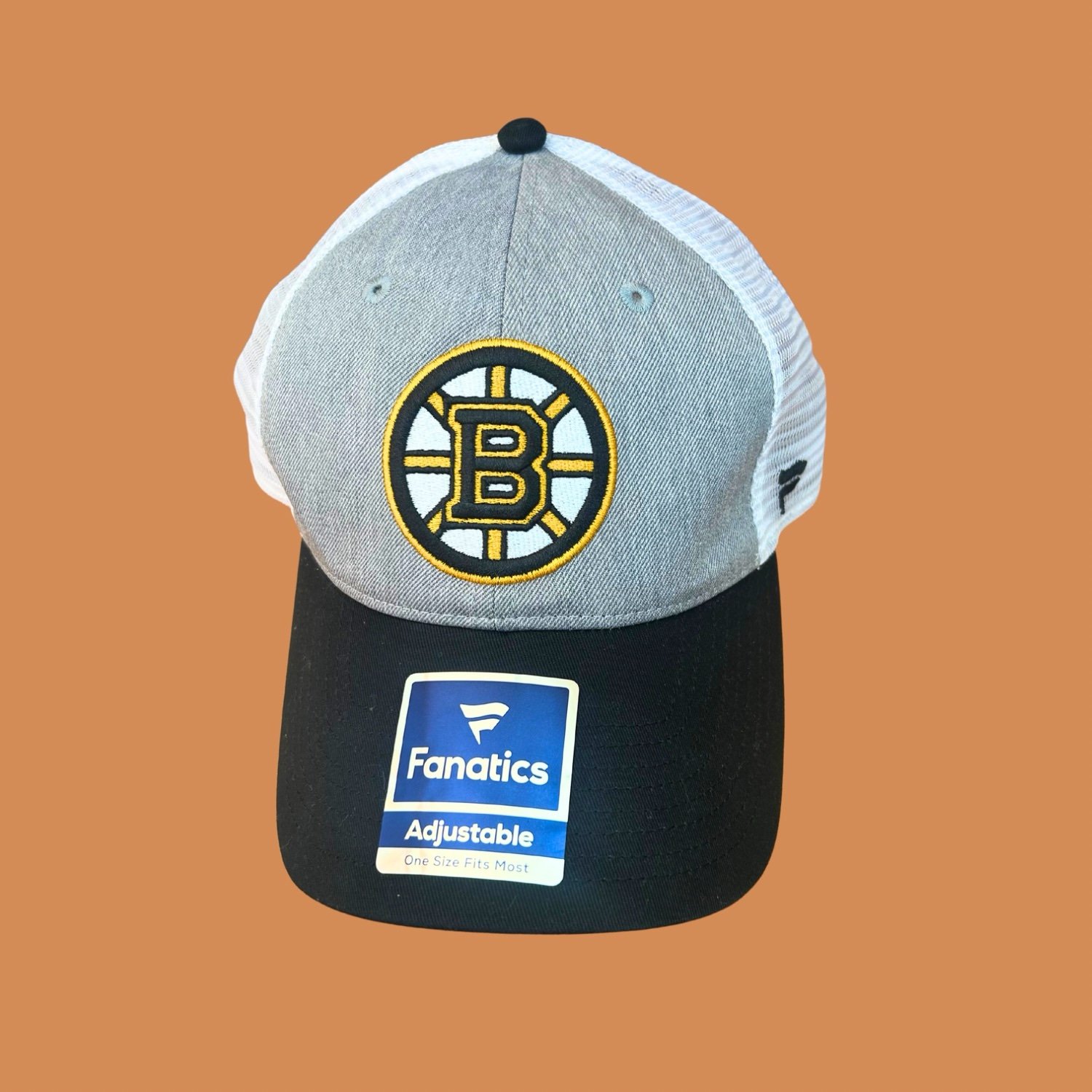 Boston Bruins NHL Team Baseball Cap, Fanatics Adjustable Hockey Hat, One Size