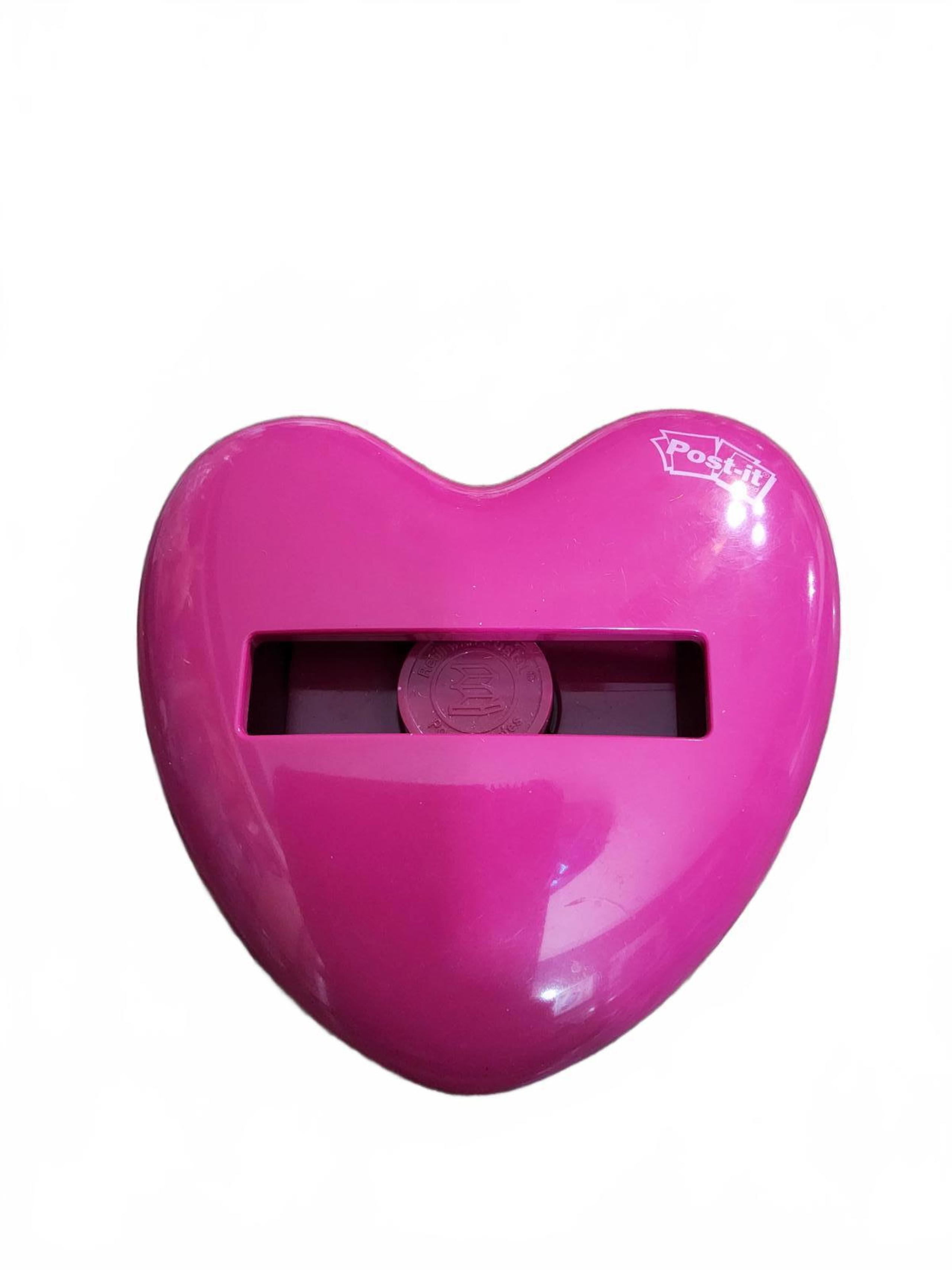 Cute Heart-Shaped Posit- It Holder - Pink
