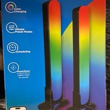 Enbrighten WiFi USB-Powered LED Color Changing Gaming Light Bars 2 Pack New NIB