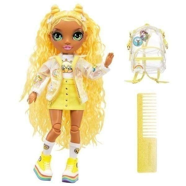 Rainbow High Jr High Sunny Madison - 9-inch Yellow Fashion Doll with Doll Acces