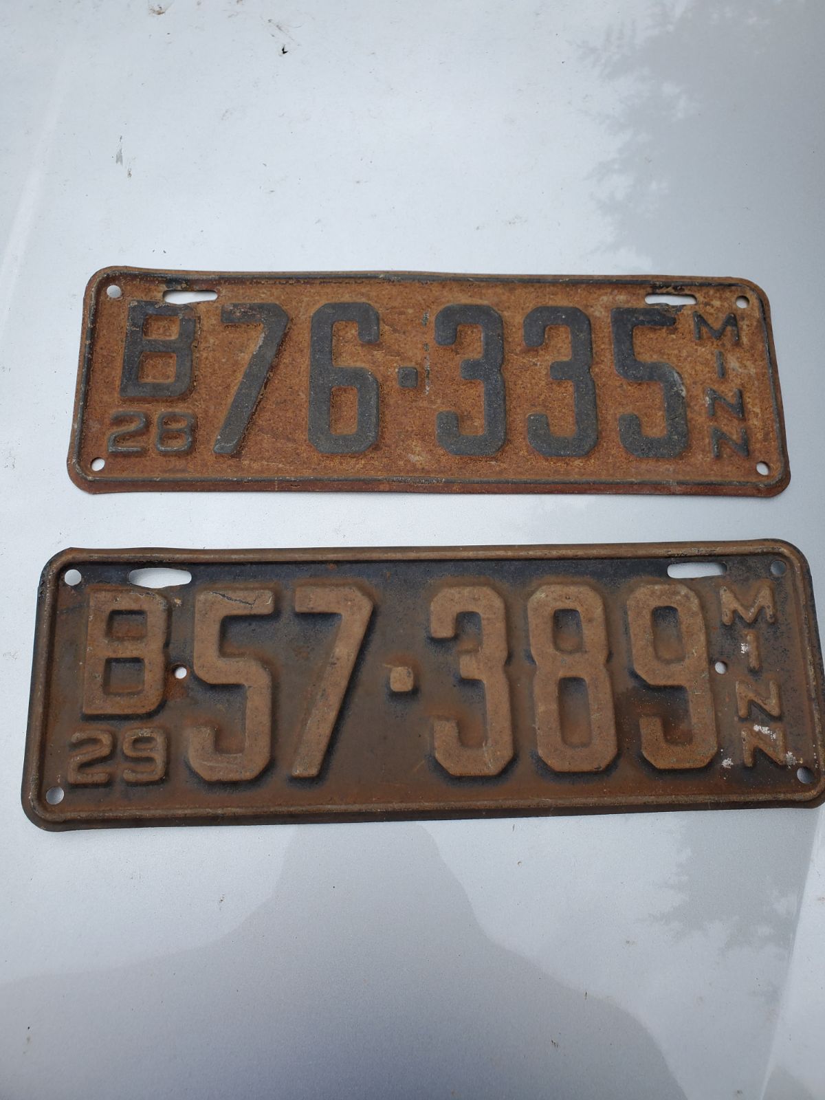 License Plate '28 & '29