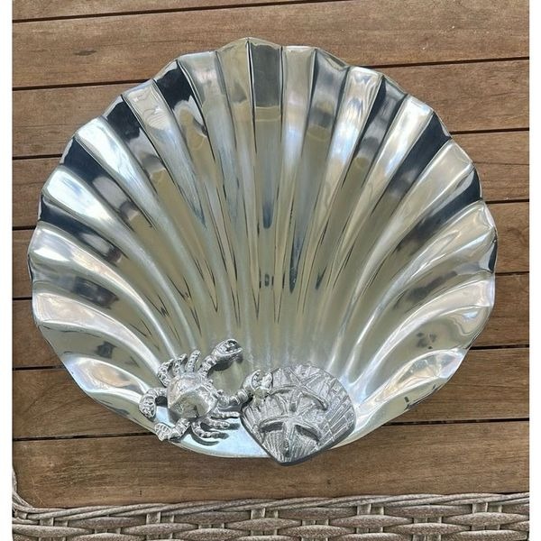 Homegoods Silver Seashell Tray Decor