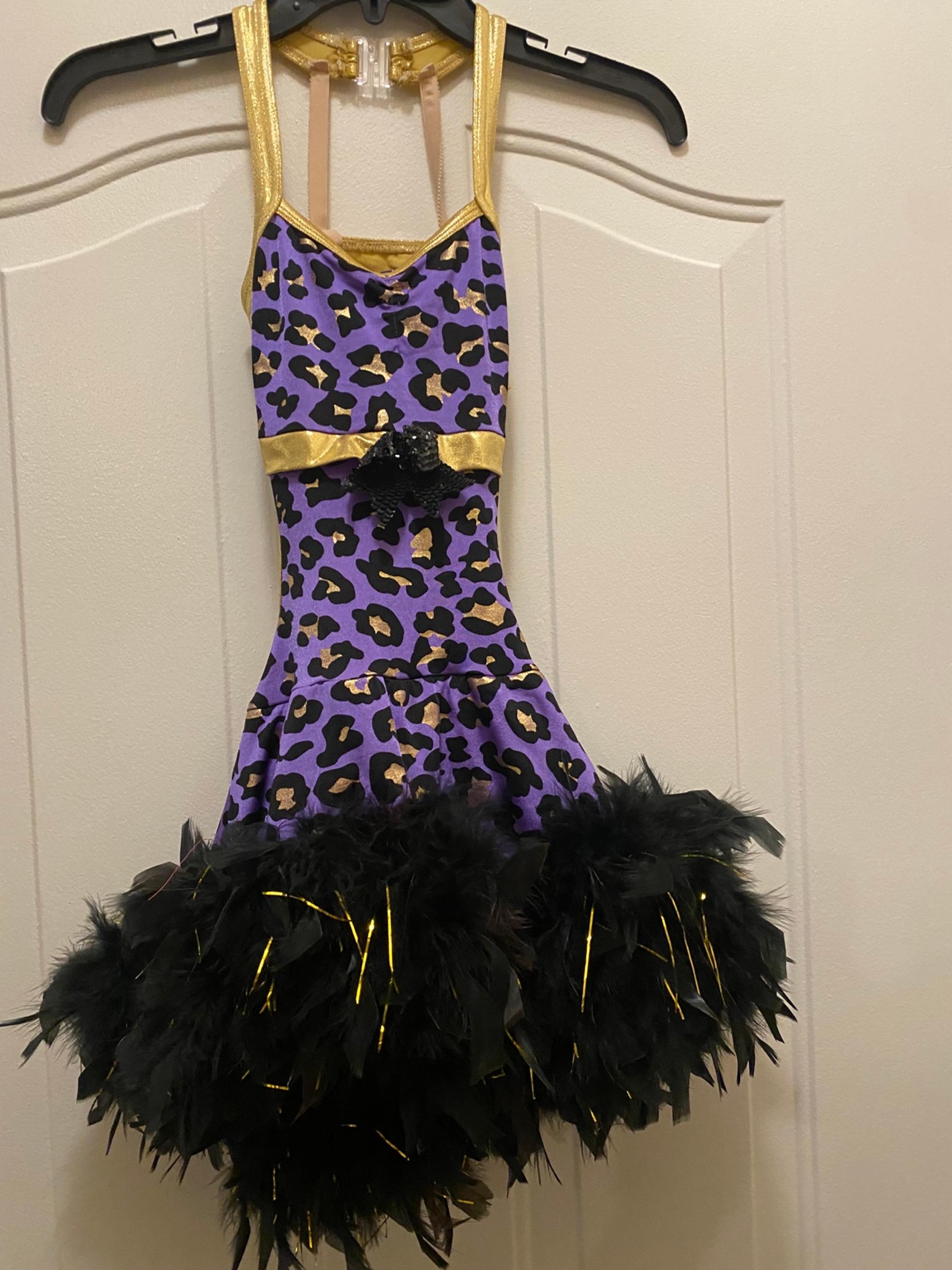 Dance leopard purple dress size MC - A Wish Come True