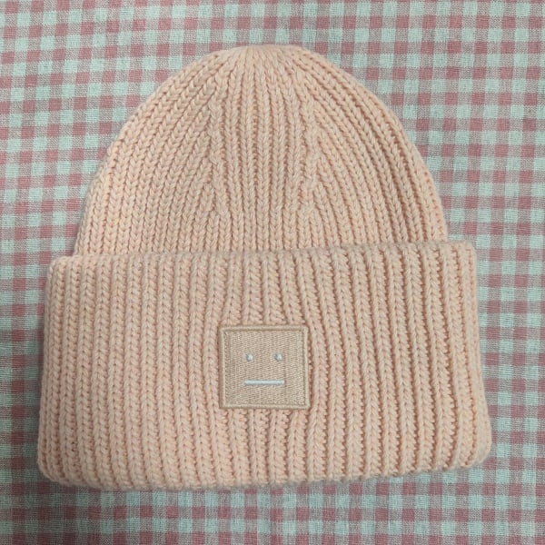 Emoji patch beanie