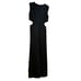 Osklen Black Skeeveless Jumpsuit with Cut Outs Wide Leg