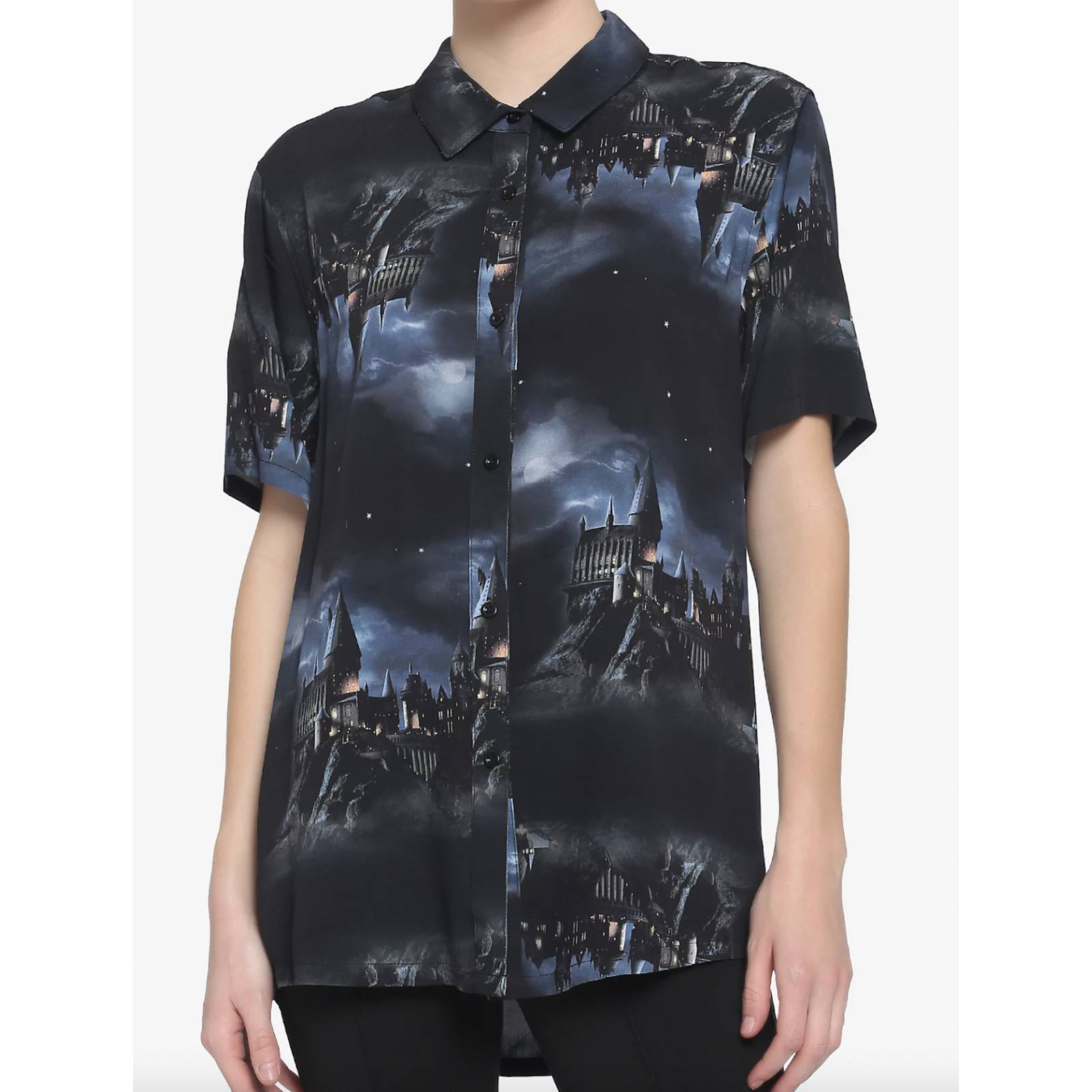 Harry Potter Hogwarts Womens Button Down Shirt